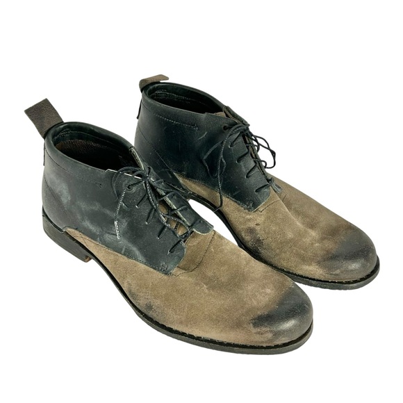 Timberland Boot Company Ankle Chukka Boots Black Taupe Two-Tone Mens Size 10 M - Picture 1 of 13